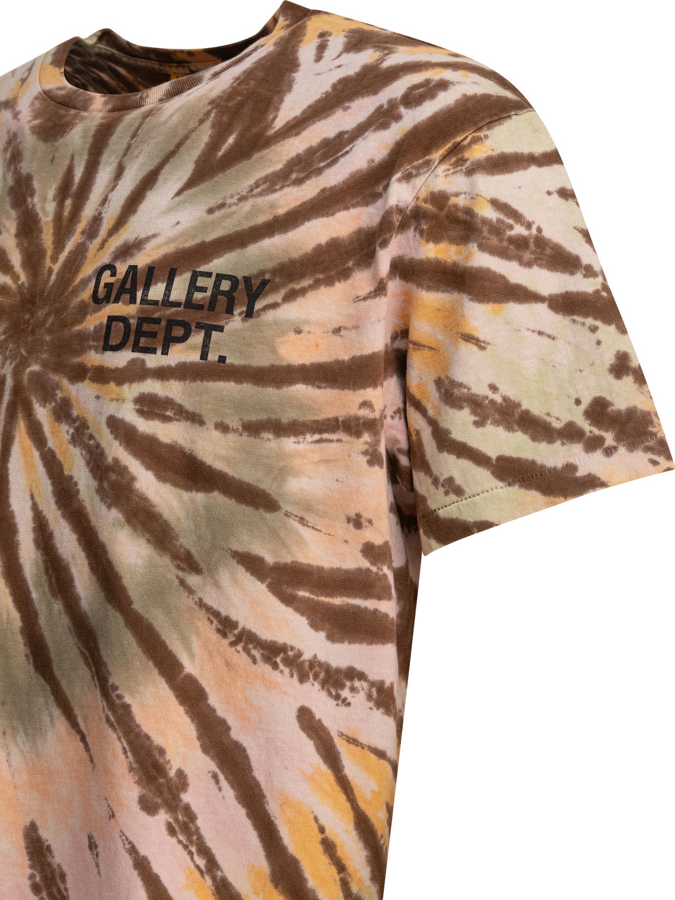 BROWN COTTON T-SHIRT GALLERY DEPT.