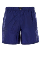 ELECTRIC BLUE RE-NYLON SWIMMING SHORTS Prada BLUE 50