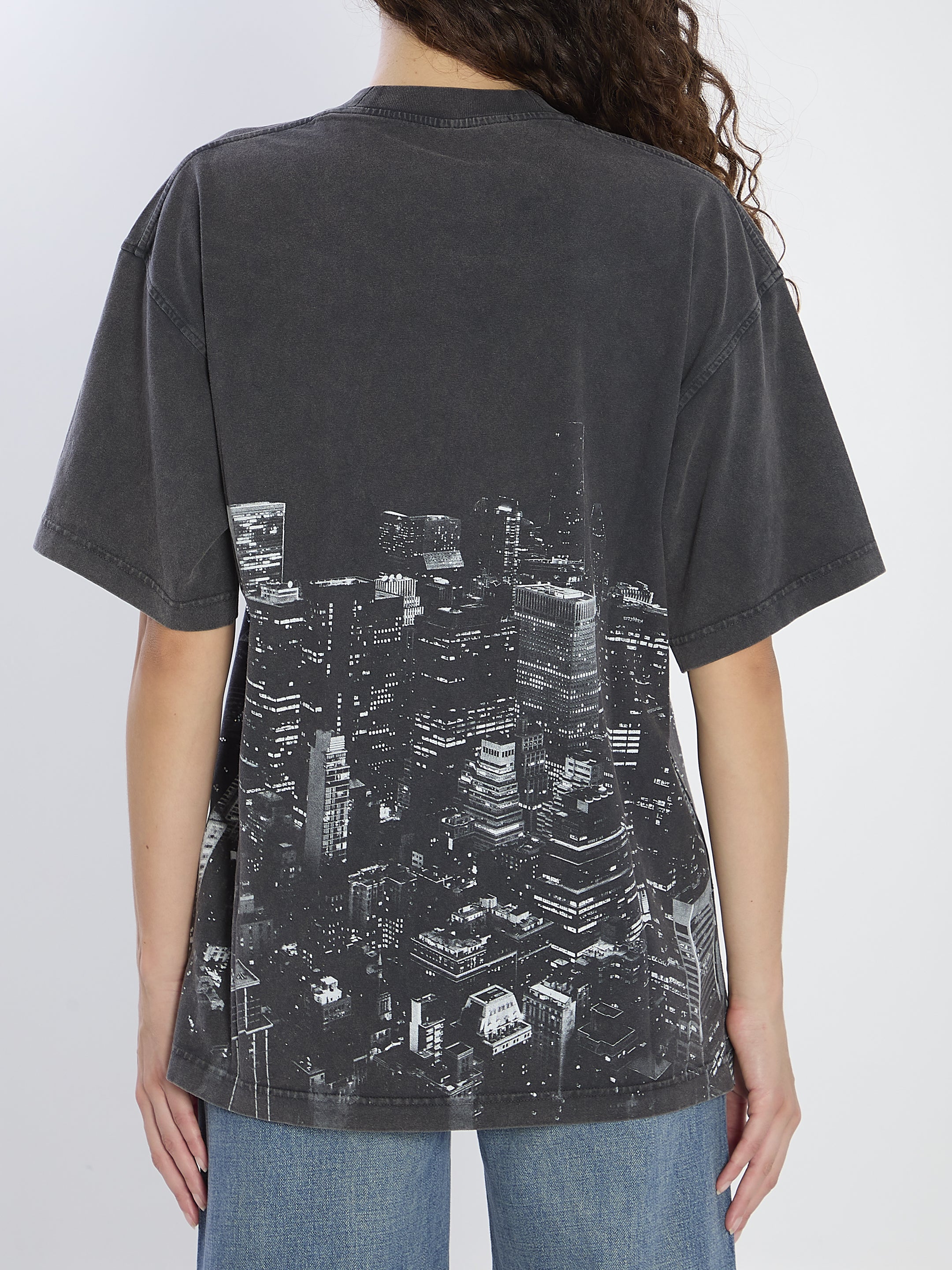 T-SHIRT WITH RHINESTONES Alexander wang