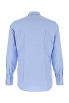 LIGHT BLUE STRETCH POPLIN SHIRT Prada