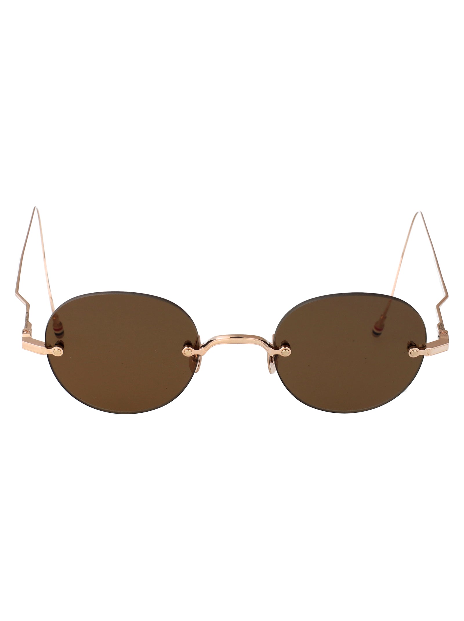 12K GOLD PLATE TITANIUM TITANIUM SUNGLASSES Thom Browne 12K GOLD PLATE TITANIUM 47