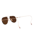 12K GOLD PLATE TITANIUM TITANIUM SUNGLASSES Thom Browne