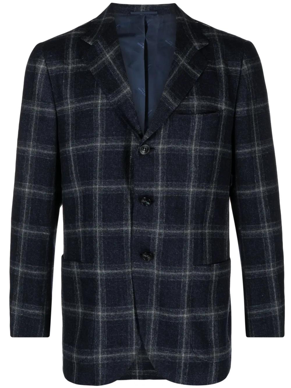 GIACCA Kiton BLUE GRIGIO 50
