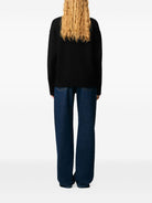 WOOL SWEATER WITH HEART INTARSIA DESIGN AMI Paris