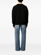 WOOL SWEATER WITH HEART INTARSIA DESIGN AMI Paris