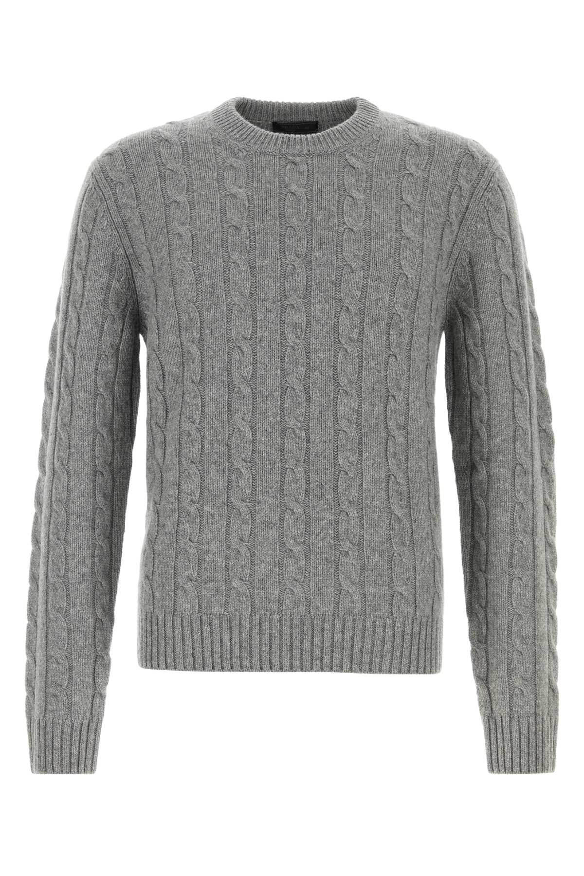 GREY CASHMERE SWEATER Prada GREY 52