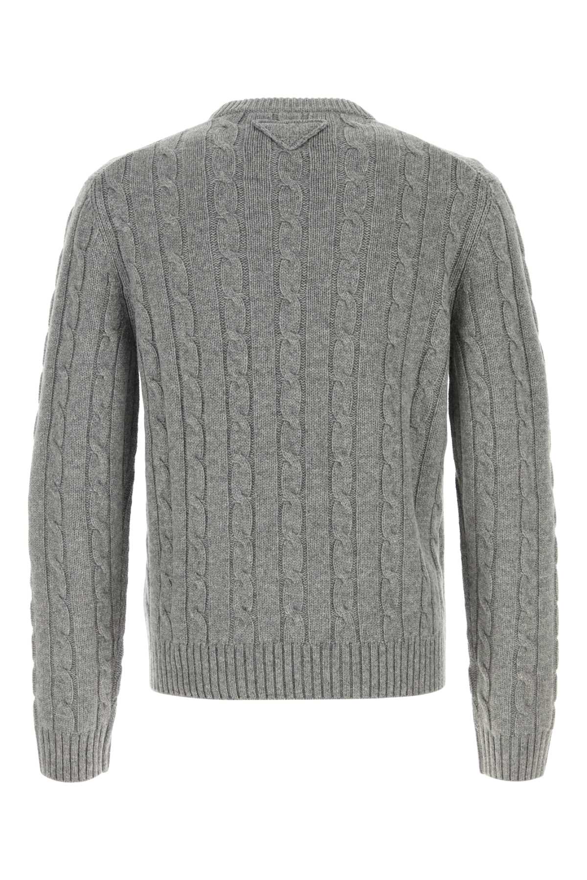 GREY CASHMERE SWEATER Prada