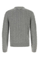 GREY CASHMERE SWEATER Prada