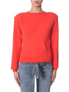 CREW NECK SWEATSHIRT UNRAVEL RED XS