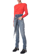 CREW NECK SWEATSHIRT UNRAVEL