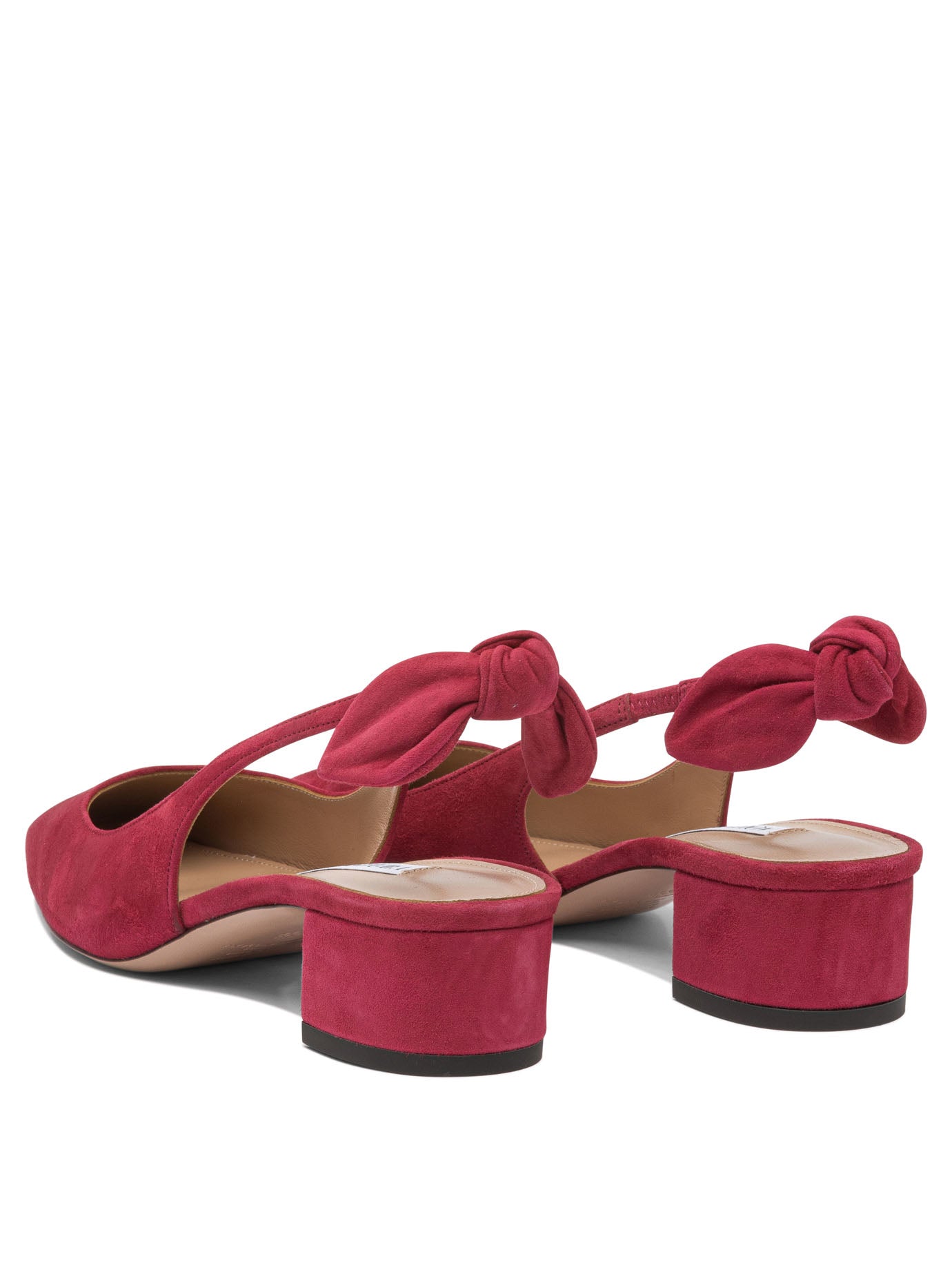 RED CALF LEATHER HEELED SHOES Aquazzura