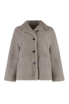 VIOLANTE SHORT SHEEPSKIN JACKET S MAX MARA turtledove 42