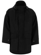 BLACK NYLON WINDBREAKER Wooyoungmi BLACK 46