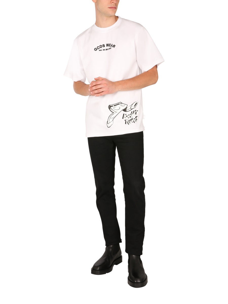 LOONEY TUNES PRINT TSHIRT GCDS