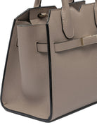 GREY CALF LEATHER HANDBAG Valextra