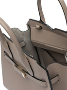 GREY CALF LEATHER HANDBAG Valextra