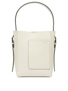 WHITE CALF LEATHER HANDBAG Valextra WHITE U