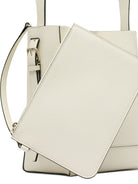 WHITE CALF LEATHER HANDBAG Valextra