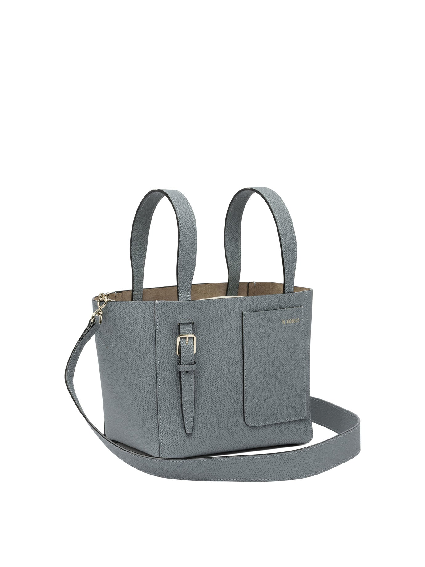 LIGHT BLUE CALF LEATHER HANDBAG Valextra
