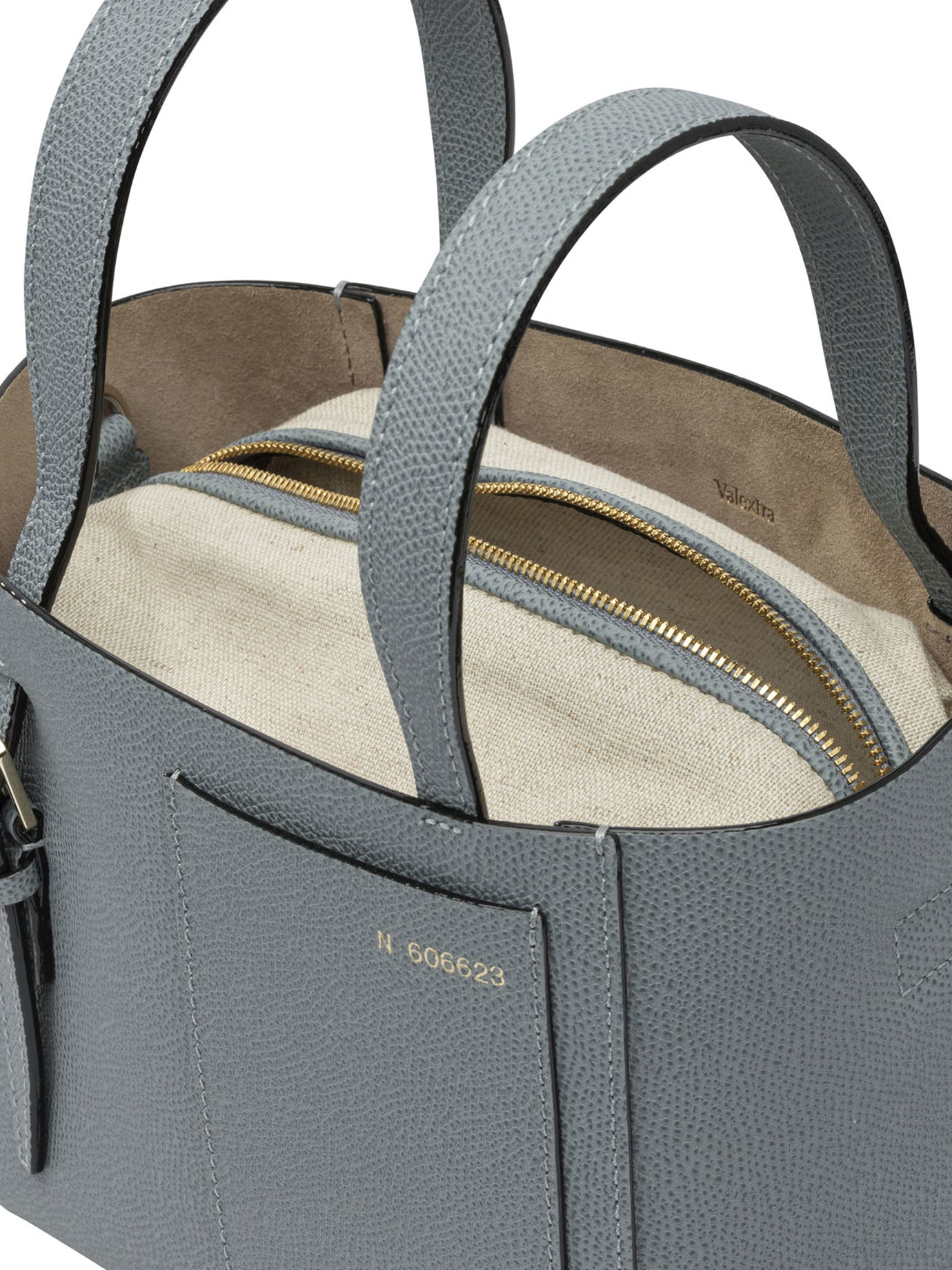 LIGHT BLUE CALF LEATHER HANDBAG Valextra