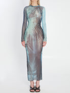 WATER LONG DRESS JEAN PAUL GAULTIER BLUE S