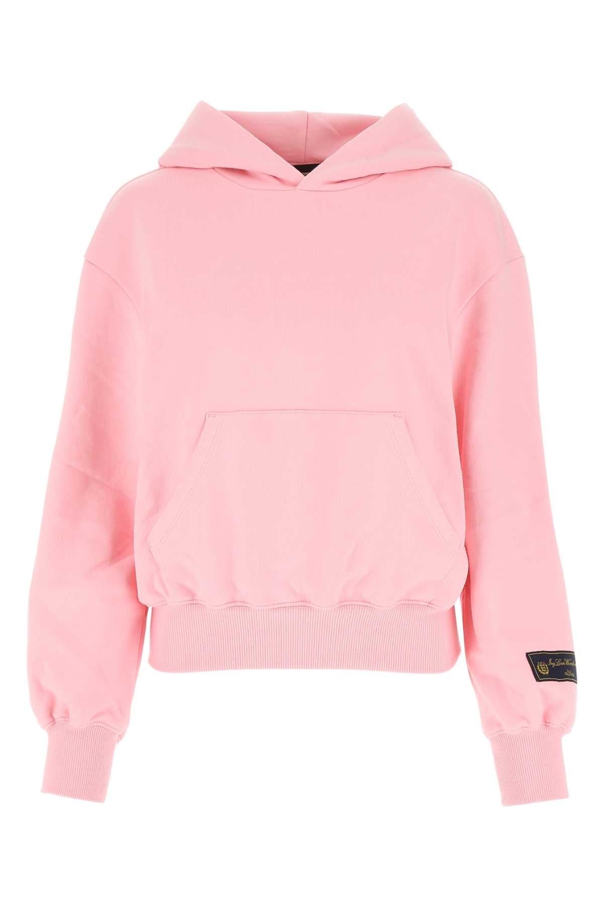 PINK COTTON SWEATSHIRT WE11DONE PINK XS