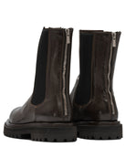 BROWN RUBBER ANKLE BOOTS Officine Creative