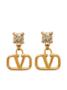 VLOGO SIGNATURE STRASS EARRINGS Valentino Garavani GOLDEN UNI