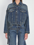 STRAP JACKET IN DENIM JEAN PAUL GAULTIER BLUE S