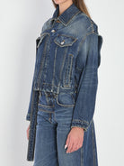 STRAP JACKET IN DENIM JEAN PAUL GAULTIER