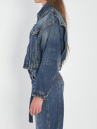 STRAP JACKET IN DENIM JEAN PAUL GAULTIER