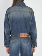 STRAP JACKET IN DENIM JEAN PAUL GAULTIER