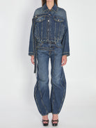 STRAP JACKET IN DENIM JEAN PAUL GAULTIER