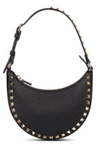 ROCKSTUD MINI LEATHER HOBO BAG Valentino Garavani black TU