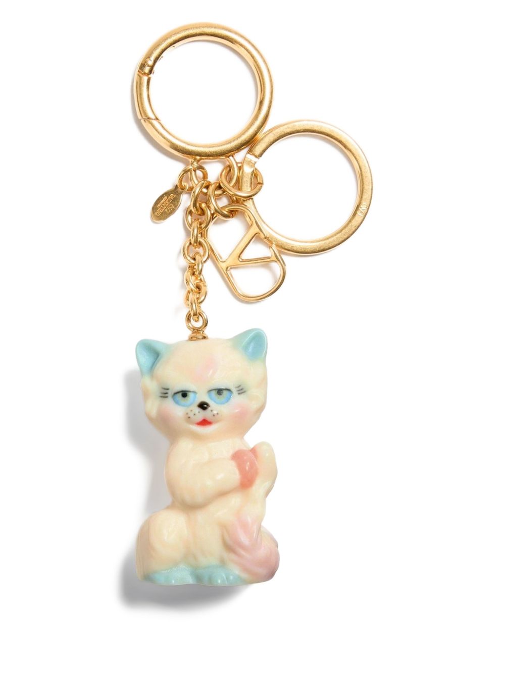 LE CHAT DE LA MAISON KEYRING Valentino Garavani GOLDEN UNI