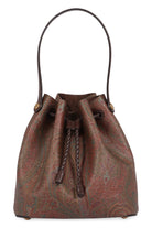 PAISLEY PRINT SMALL BUCKET BAG Etro brown TU