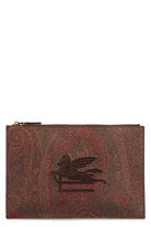 LOGO PRINT FLAT POUCH Etro Multicolor TU