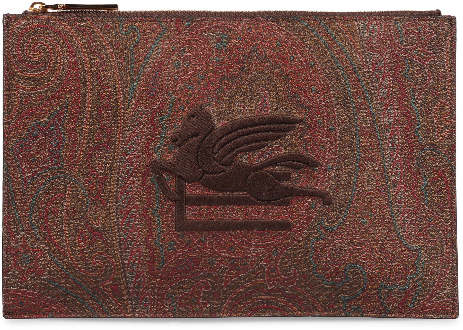 LOGO PRINT FLAT POUCH Etro
