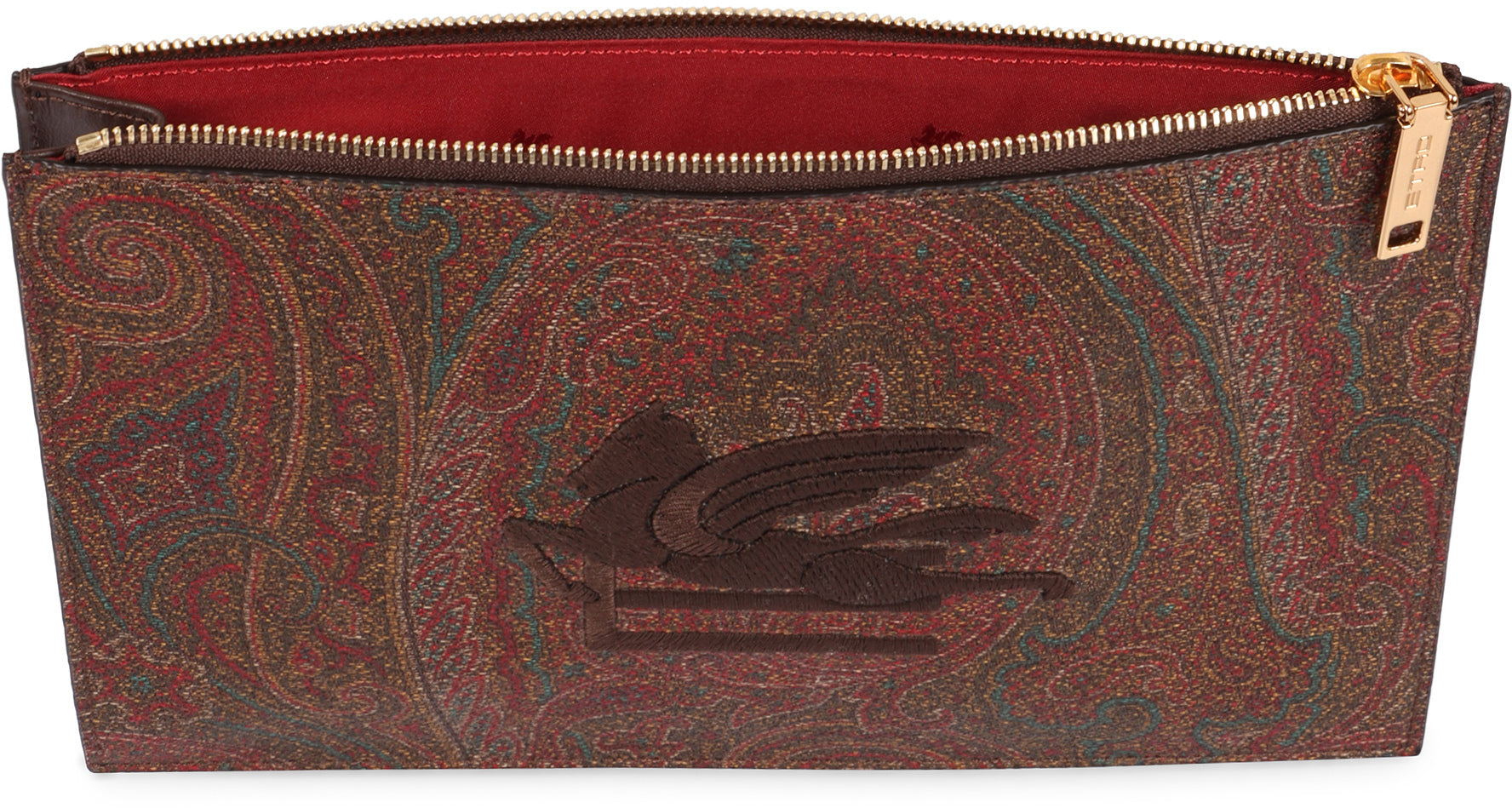 LOGO PRINT FLAT POUCH Etro