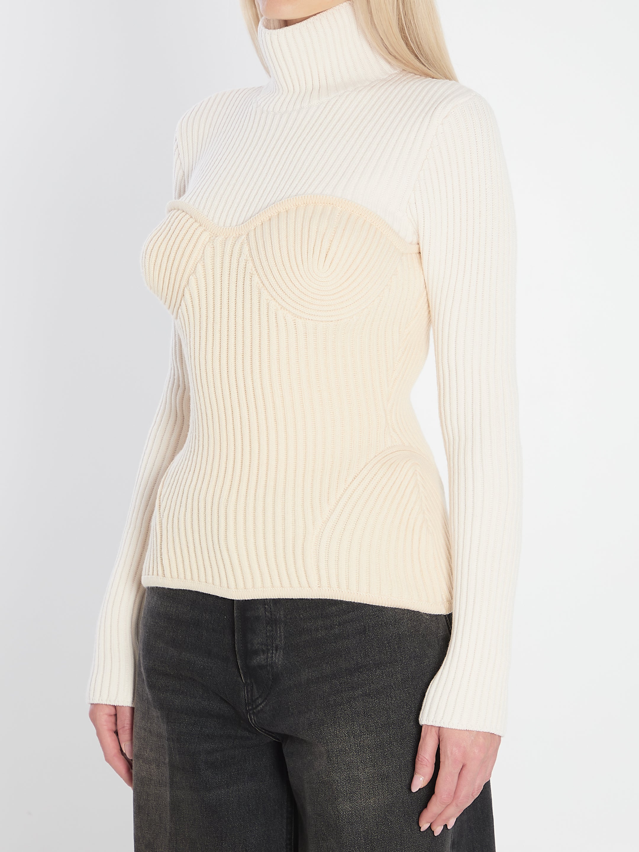 RIBBED KNIT PULLOVER JEAN PAUL GAULTIER