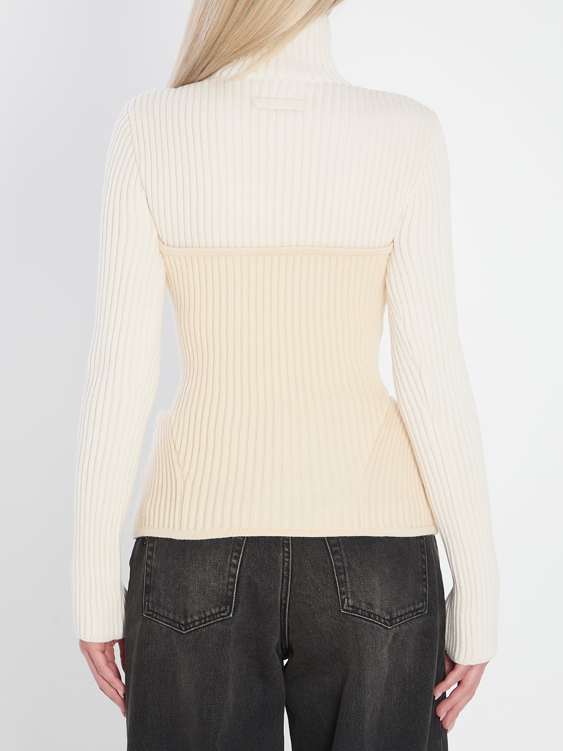 RIBBED KNIT PULLOVER JEAN PAUL GAULTIER