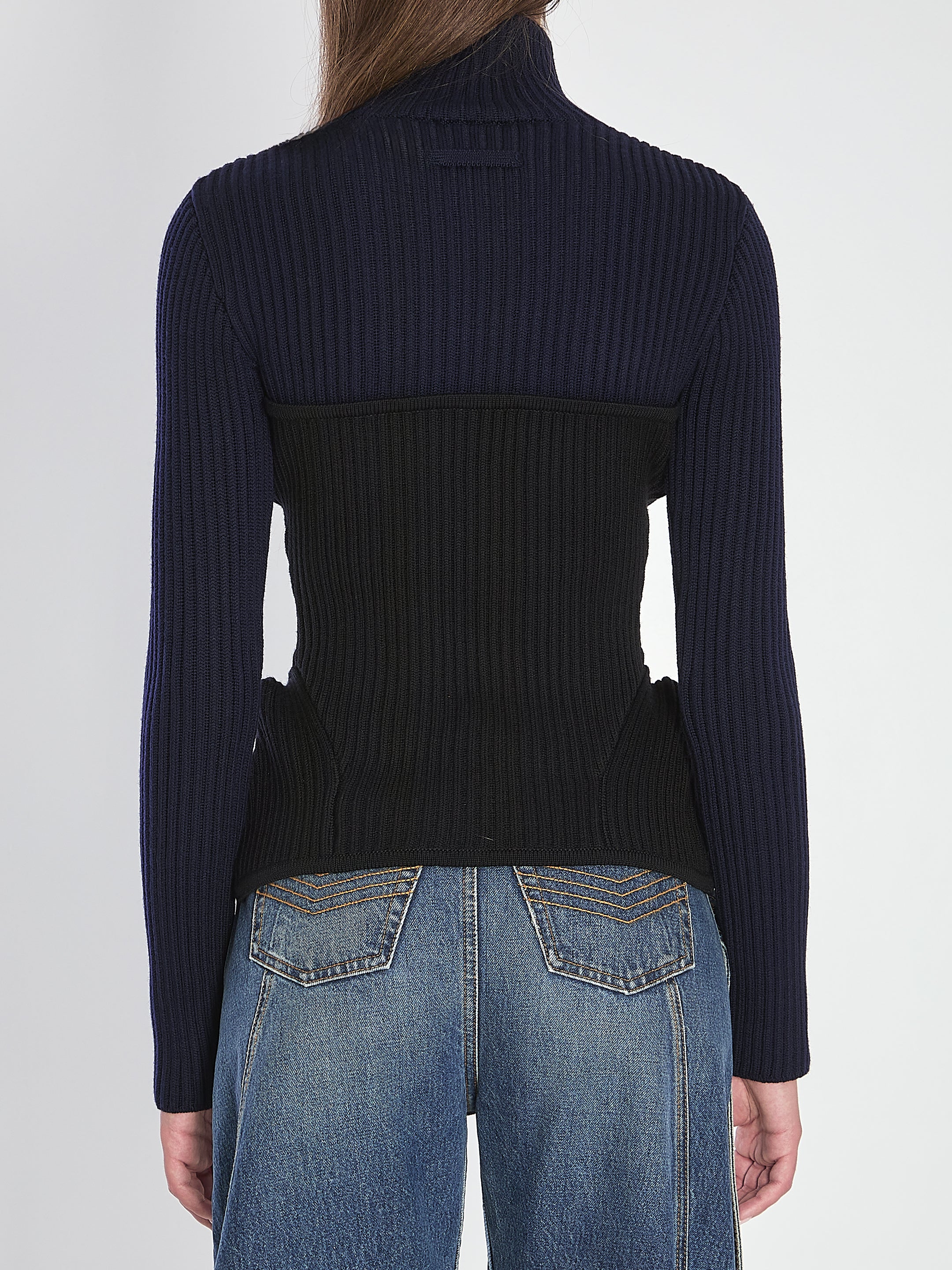 RIBBED KNIT PULLOVER JEAN PAUL GAULTIER