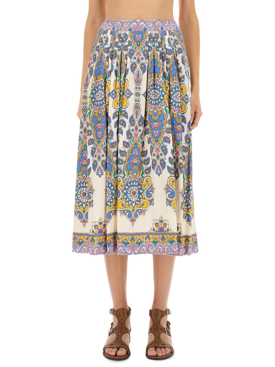 PAISLEY PRINT MIDI SKIRT Etro MULTICOLOUR 40