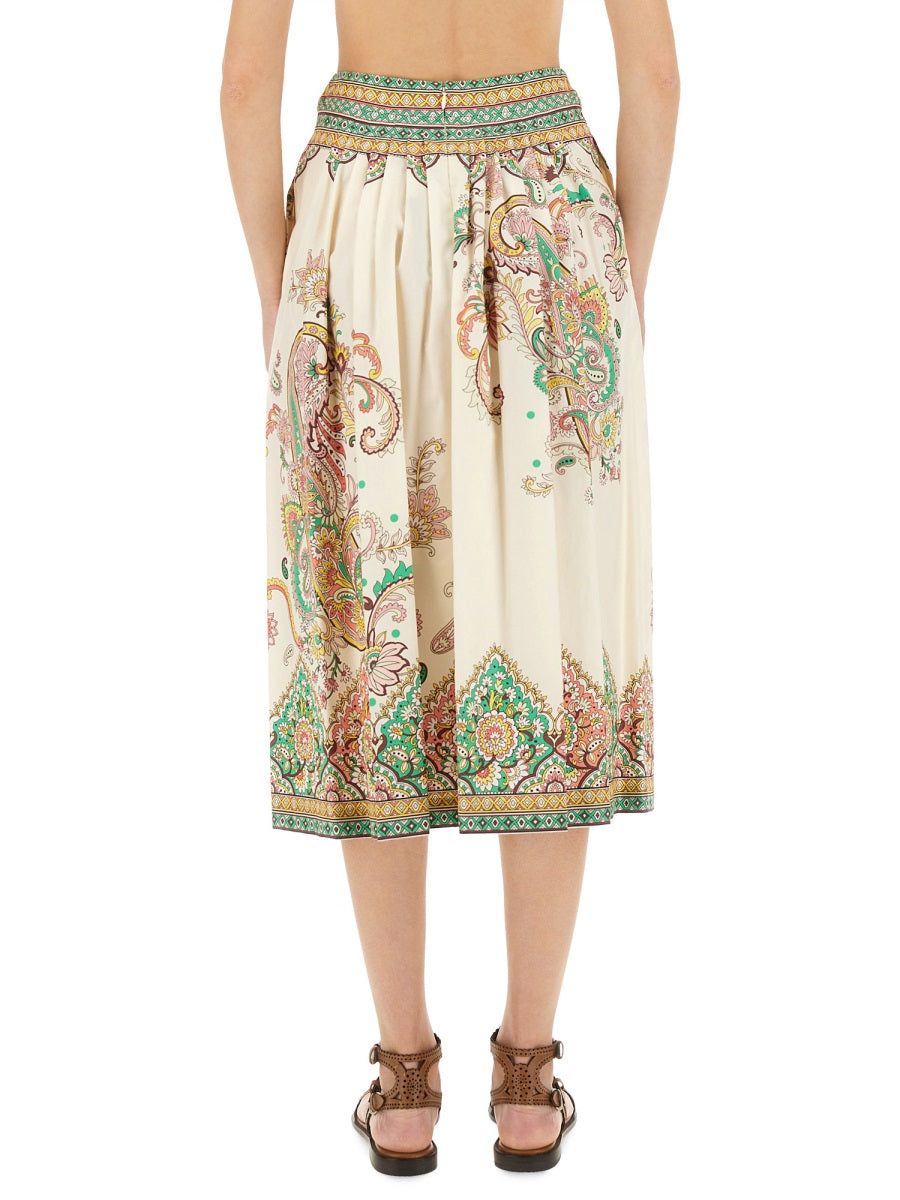 PAISLEY PRINT MIDI SKIRT Etro