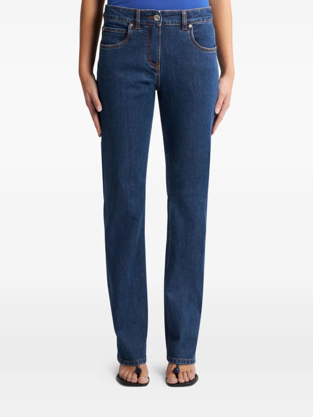 JEANS WITH EMBROIDERED REAR Etro