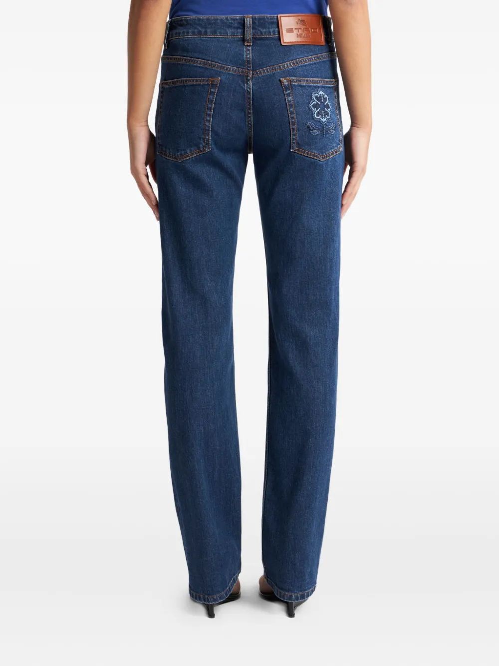JEANS WITH EMBROIDERED REAR Etro