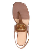 VLOGO SIGNATURE LEATHER THONG SANDALS Valentino Garavani