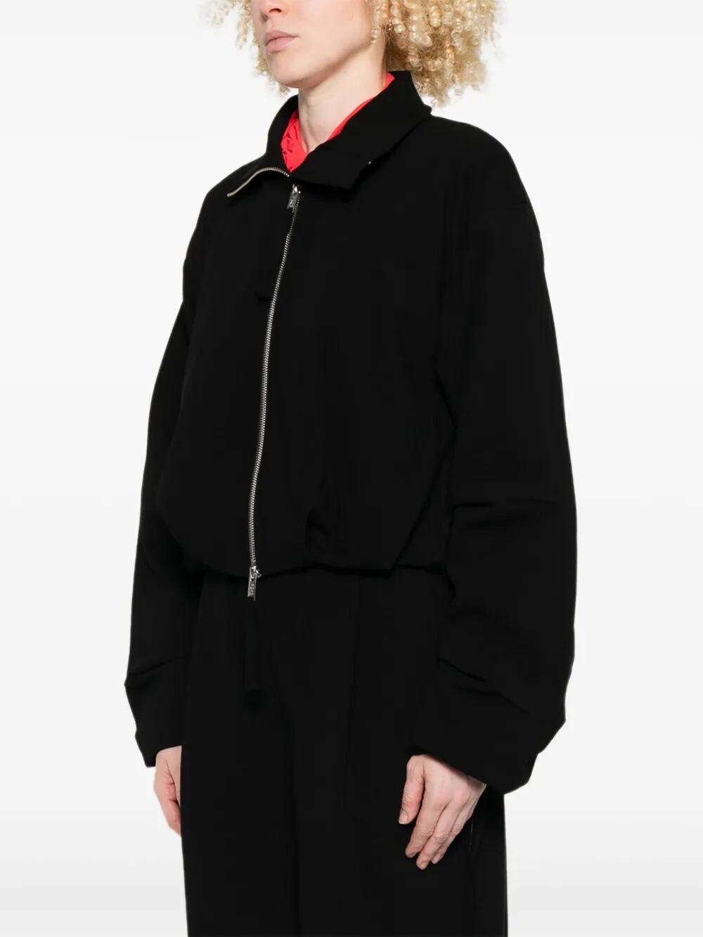 HIGH NECK CROPPED JACKET THOM KROM