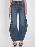 STRAP JEANS IN DENIM JEAN PAUL GAULTIER BLUE 25