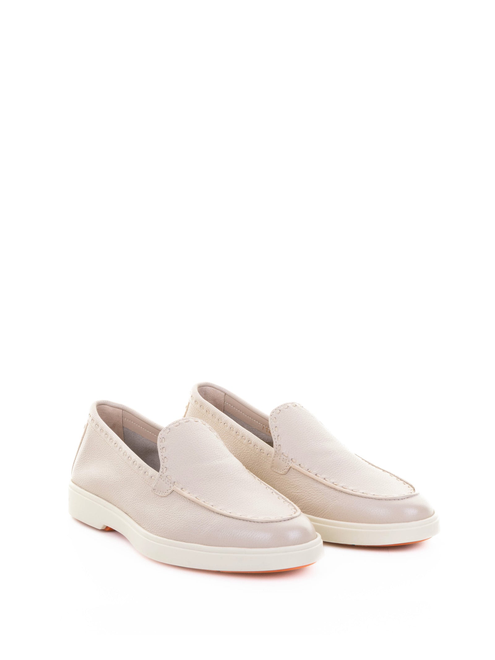 PINK LEATHER MOCCASIN Santoni